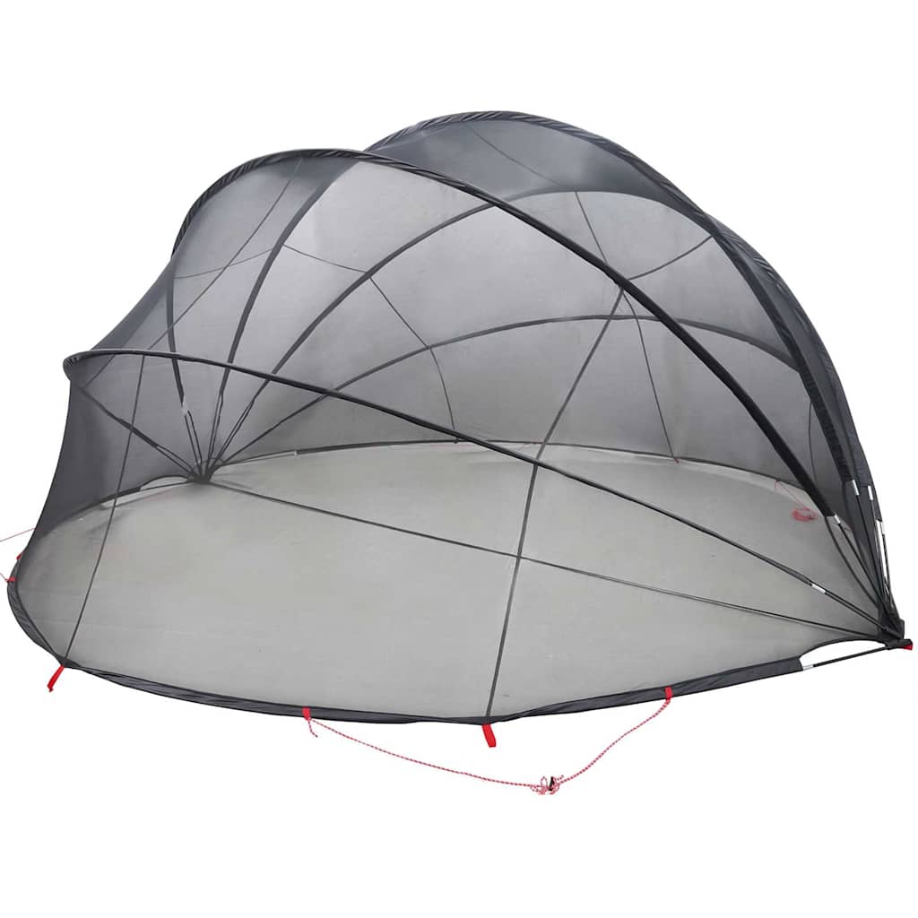 Dome Piscina Pieghevole Nero 472 x 460 x 229 cm