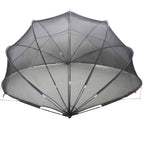 Dome Piscina Pieghevole Nero 472 x 460 x 229 cm