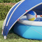 Dome Pieghevole per Piscina 500 x 500 x 236 cm Blu Azzurro