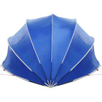 Dome Pieghevole per Piscina 500 x 500 x 236 cm Blu Azzurro