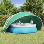 Dome Pieghevole per Piscina 500 x 500 x 236 cm Verde Mare