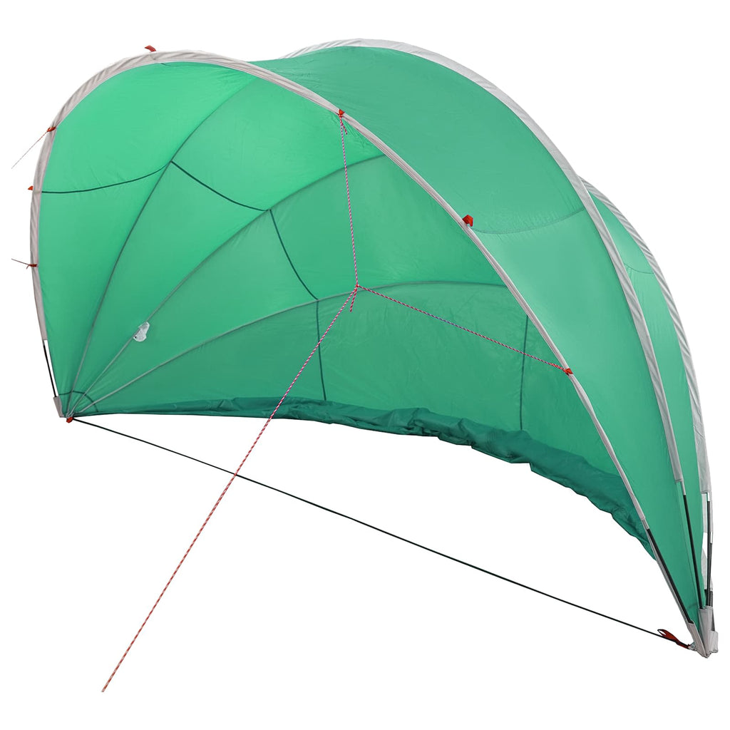 Dome Pieghevole per Piscina 500 x 500 x 236 cm Verde Mare