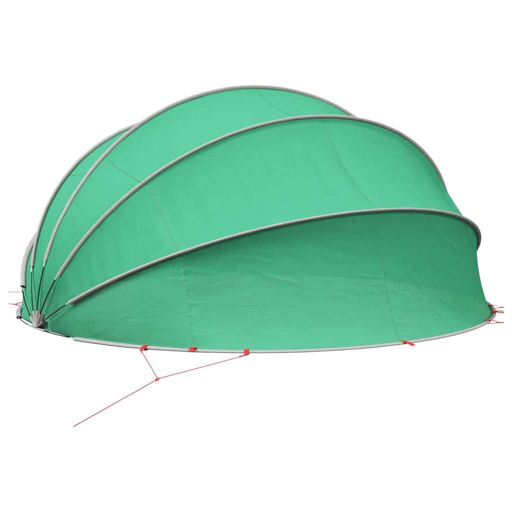 Dome Pieghevole per Piscina 500 x 500 x 236 cm Verde Mare