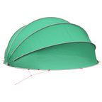 Dome Pieghevole per Piscina 500 x 500 x 236 cm Verde Mare