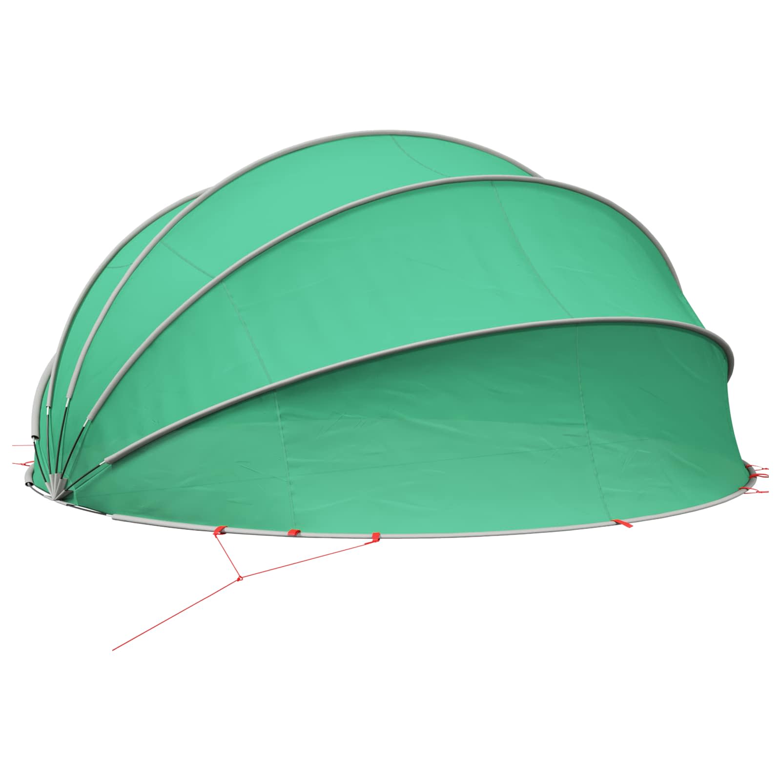 Dome Pieghevole per Piscina 500 x 500 x 236 cm Verde Mare