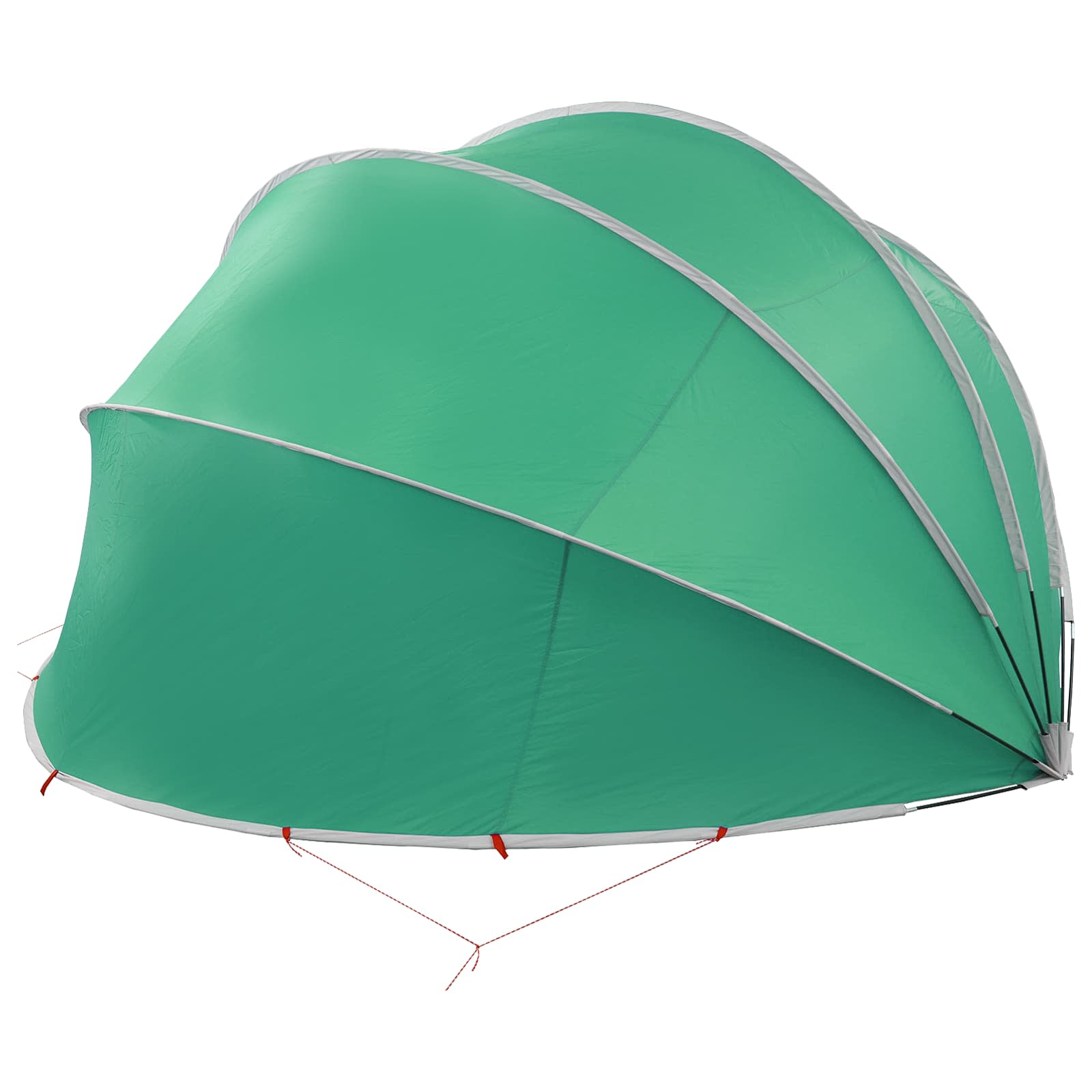 Dome Pieghevole per Piscina 500 x 500 x 236 cm Verde Mare