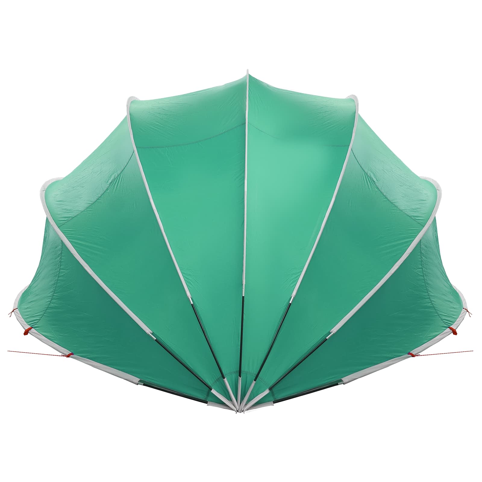 Dome Pieghevole per Piscina 500 x 500 x 236 cm Verde Mare