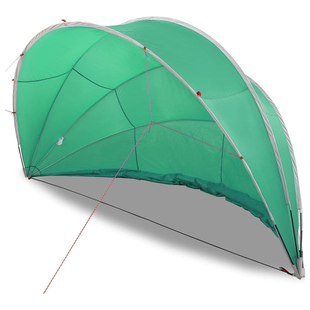 Dome Pieghevole per Piscina 500 x 500 x 236 cm Verde Mare