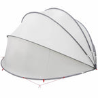 Dome Protezione Piscina Pieghevole Grigio e Arancione 500x500x236 cm