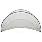 Dome Protezione Piscina Pieghevole Grigio e Arancione 500x500x236 cm