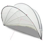 Dome Protezione Piscina Pieghevole Grigio e Arancione 500x500x236 cm