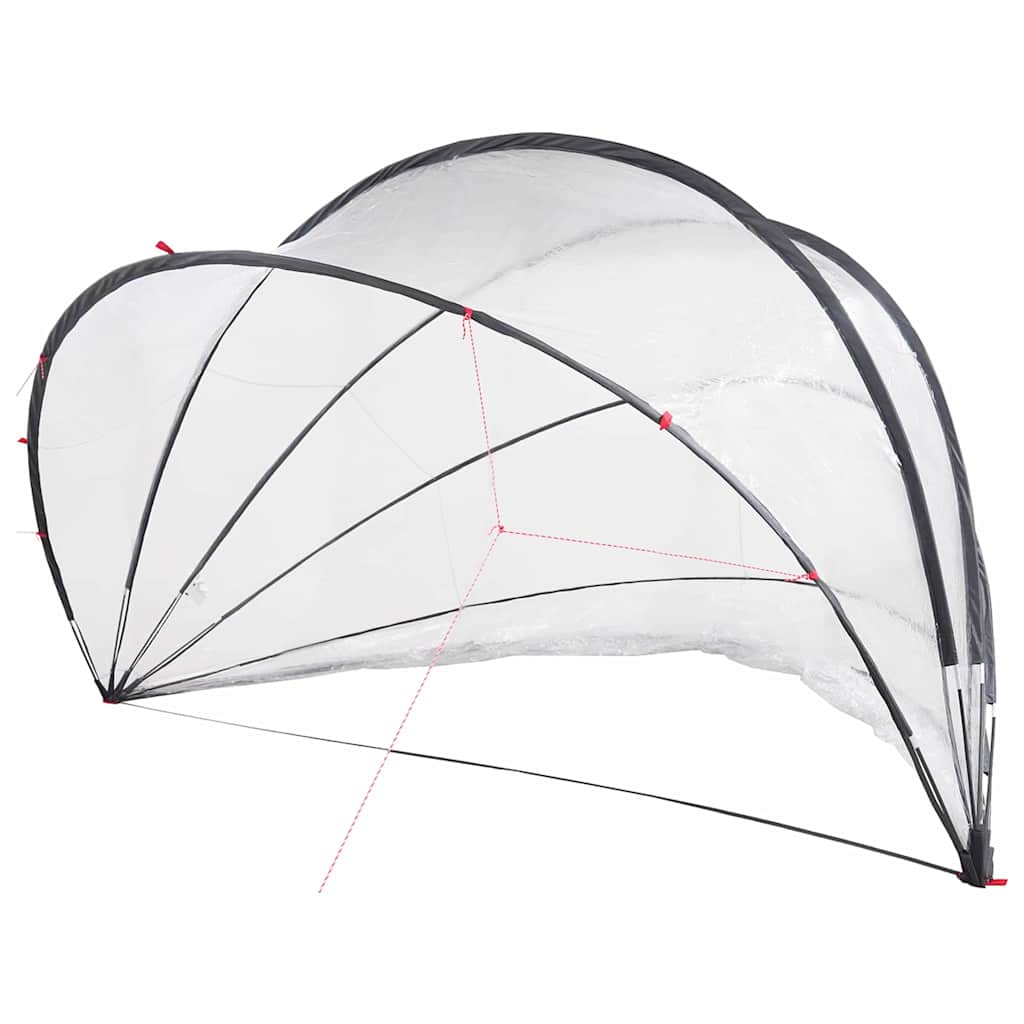 Dome Piscina Trasparente 500 x 500 x 236 cm PVC