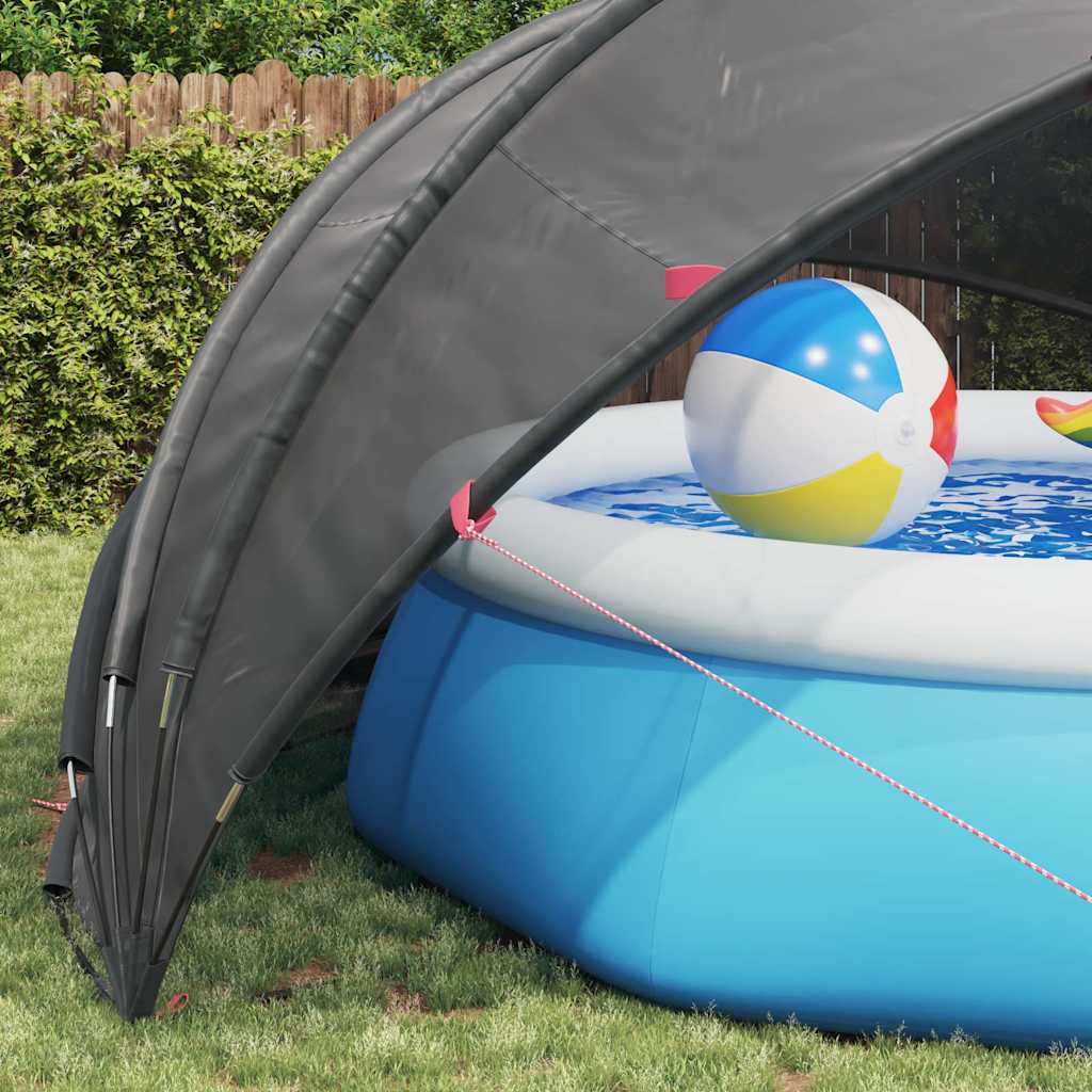 Dome per Piscina Nero 500 x 500 x 236 cm