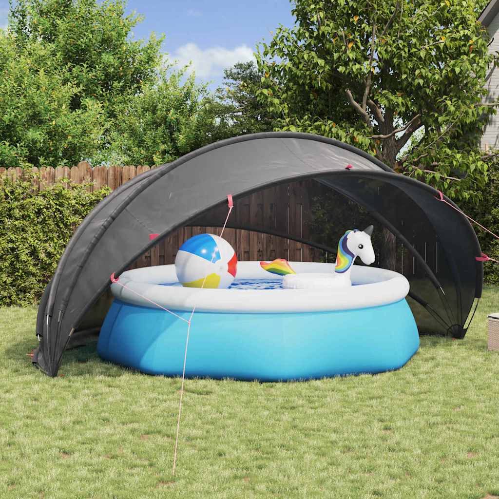 Dome per Piscina Nero 500 x 500 x 236 cm