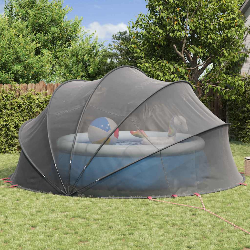 Dome per Piscina Nero 500 x 500 x 236 cm