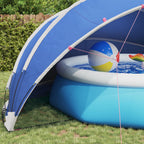 Dome Pieghevole per Piscina 546 x 516 x 250 cm Blu Azzurro