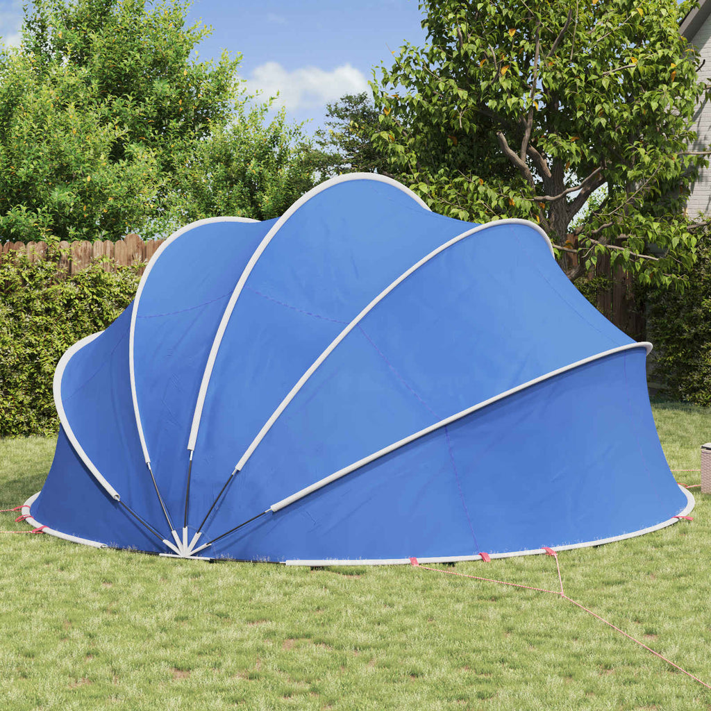 Dome Pieghevole per Piscina 546 x 516 x 250 cm Blu Azzurro