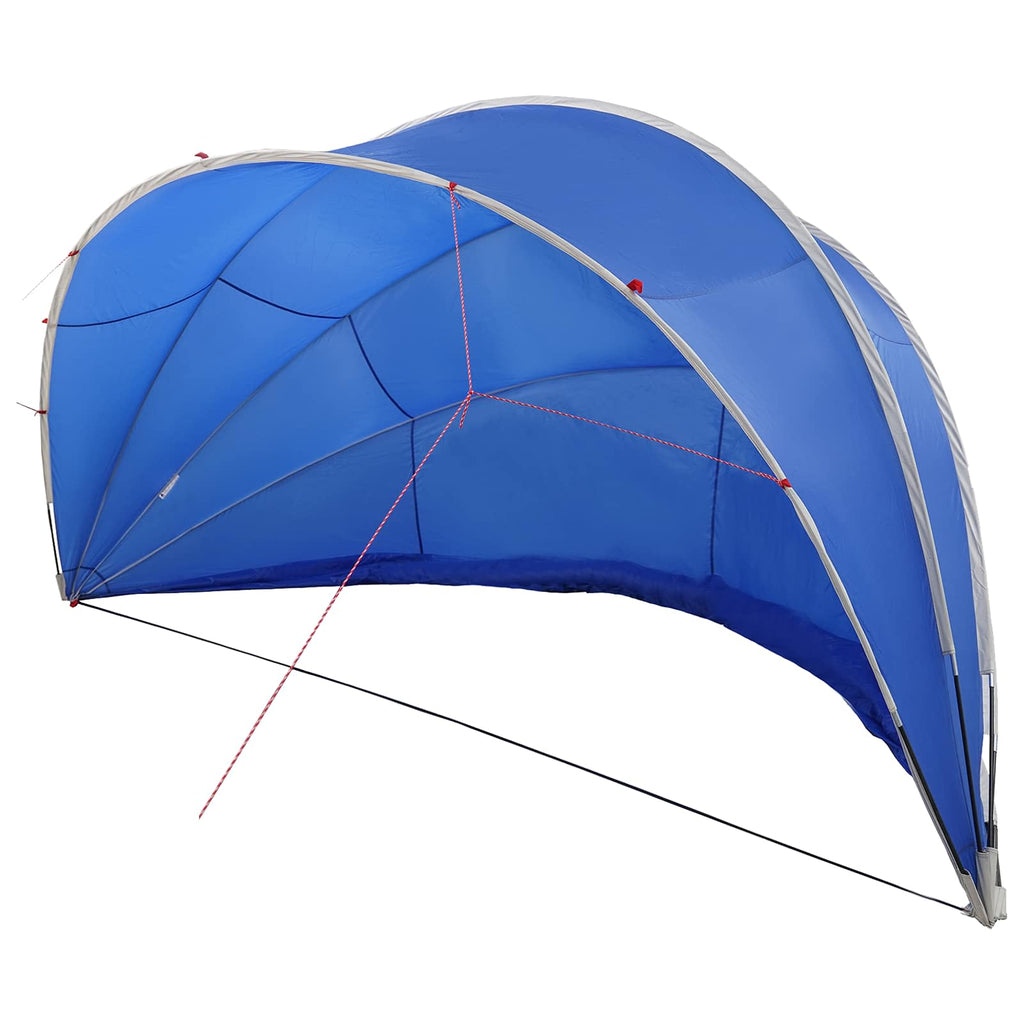Dome Pieghevole per Piscina 546 x 516 x 250 cm Blu Azzurro