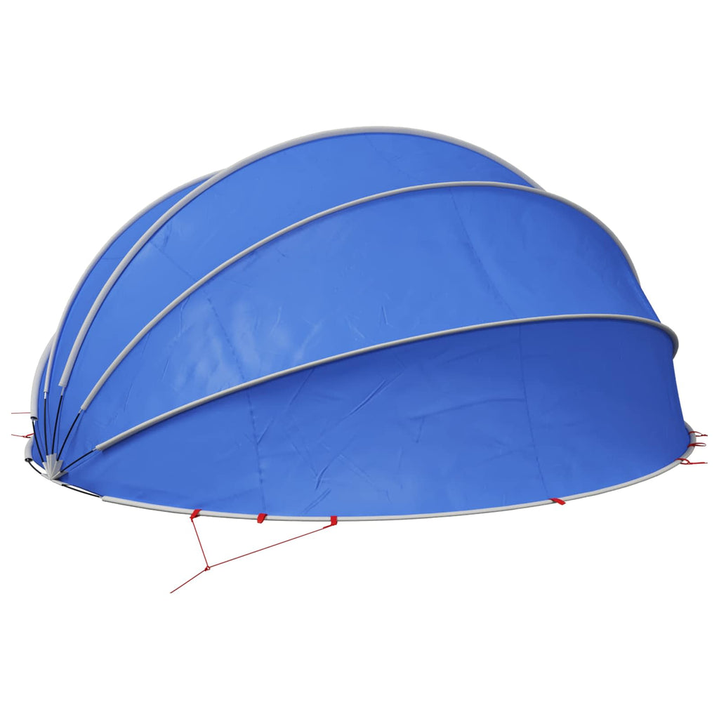 Dome Pieghevole per Piscina 546 x 516 x 250 cm Blu Azzurro