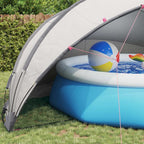 Dome Pieghevole per Piscina Grigio e Arancione 546 x 516 x 250 cm