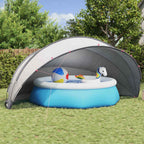 Dome Pieghevole per Piscina Grigio e Arancione 546 x 516 x 250 cm