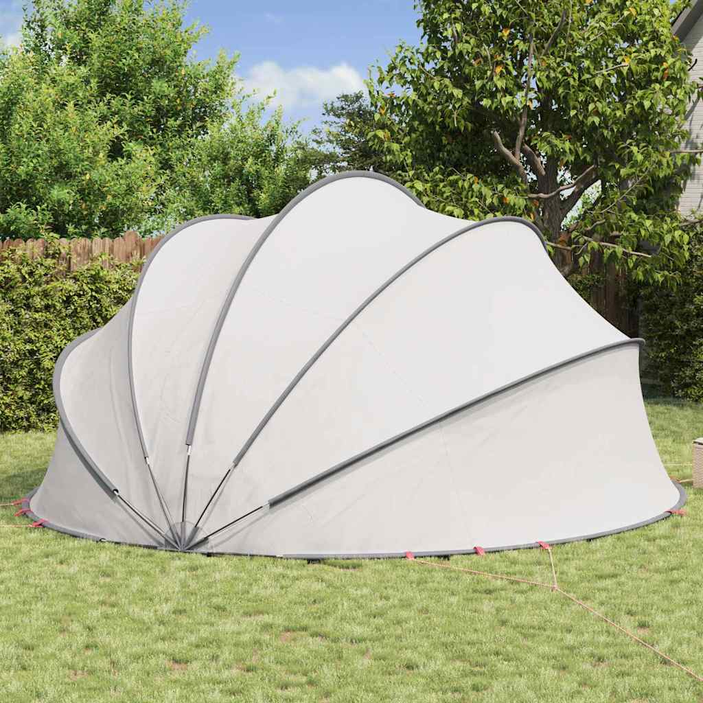 Dome Pieghevole per Piscina Grigio e Arancione 546 x 516 x 250 cm