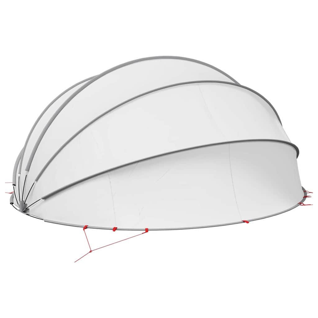Dome Pieghevole per Piscina Grigio e Arancione 546 x 516 x 250 cm