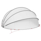 Dome Pieghevole per Piscina Grigio e Arancione 546 x 516 x 250 cm