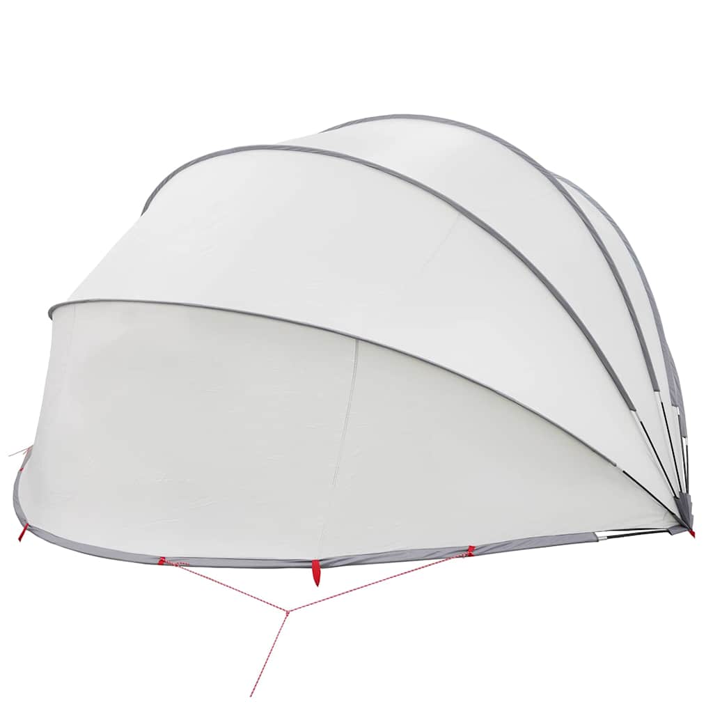 Dome Pieghevole per Piscina Grigio e Arancione 546 x 516 x 250 cm