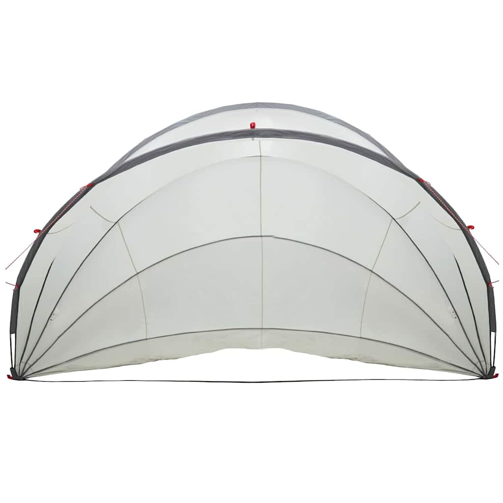Dome Pieghevole per Piscina Grigio e Arancione 546 x 516 x 250 cm