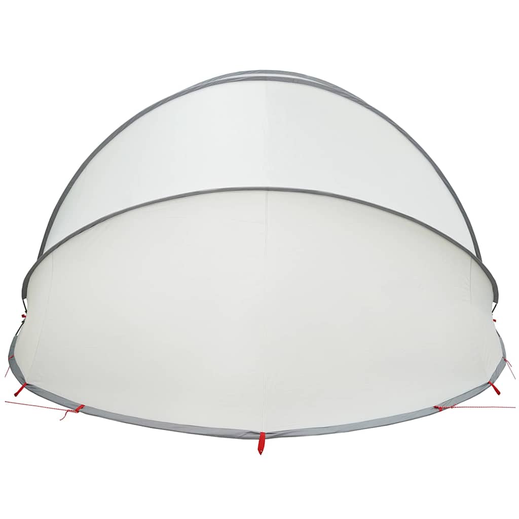 Dome Pieghevole per Piscina Grigio e Arancione 546 x 516 x 250 cm