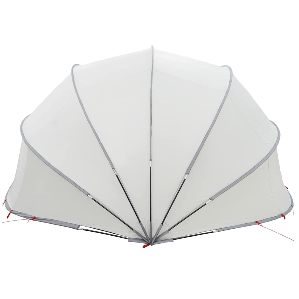 Dome Pieghevole per Piscina Grigio e Arancione 546 x 516 x 250 cm