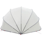 Dome Pieghevole per Piscina Grigio e Arancione 546 x 516 x 250 cm