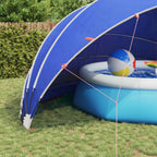 Dome Pieghevole per Piscina 592 x 590 x 275 cm Blu Azzurro