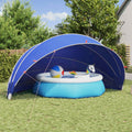 Dome Pieghevole per Piscina 592 x 590 x 275 cm Blu Azzurro