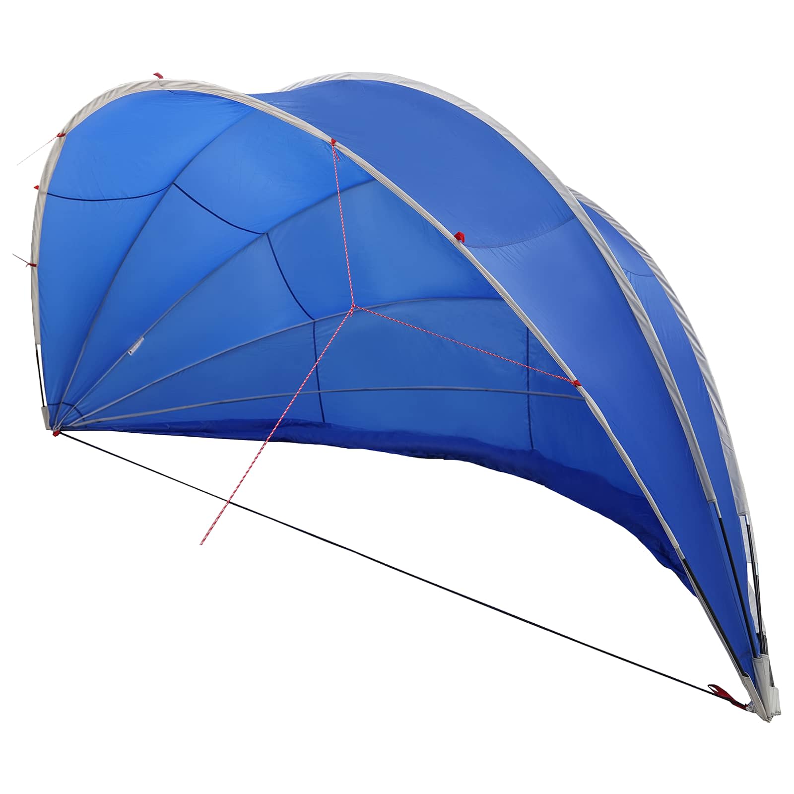 Dome Pieghevole per Piscina 592 x 590 x 275 cm Blu Azzurro