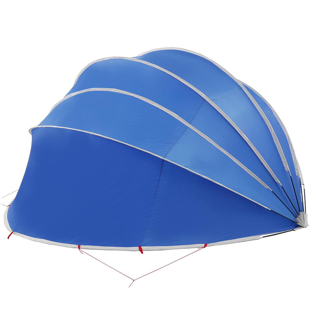 Dome Pieghevole per Piscina 592 x 590 x 275 cm Blu Azzurro