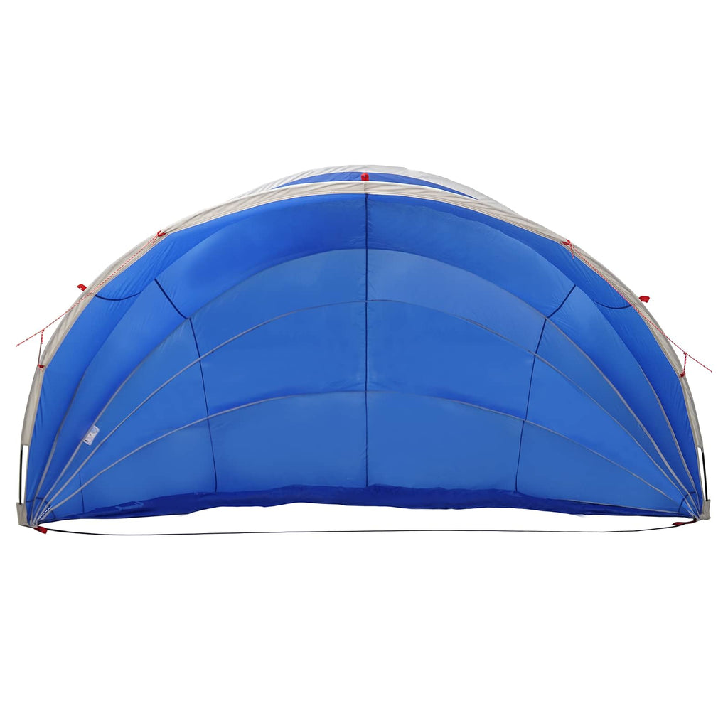 Dome Pieghevole per Piscina 592 x 590 x 275 cm Blu Azzurro