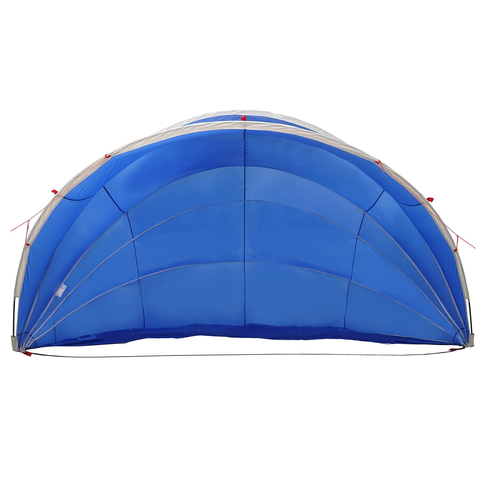 Dome Pieghevole per Piscina 592 x 590 x 275 cm Blu Azzurro