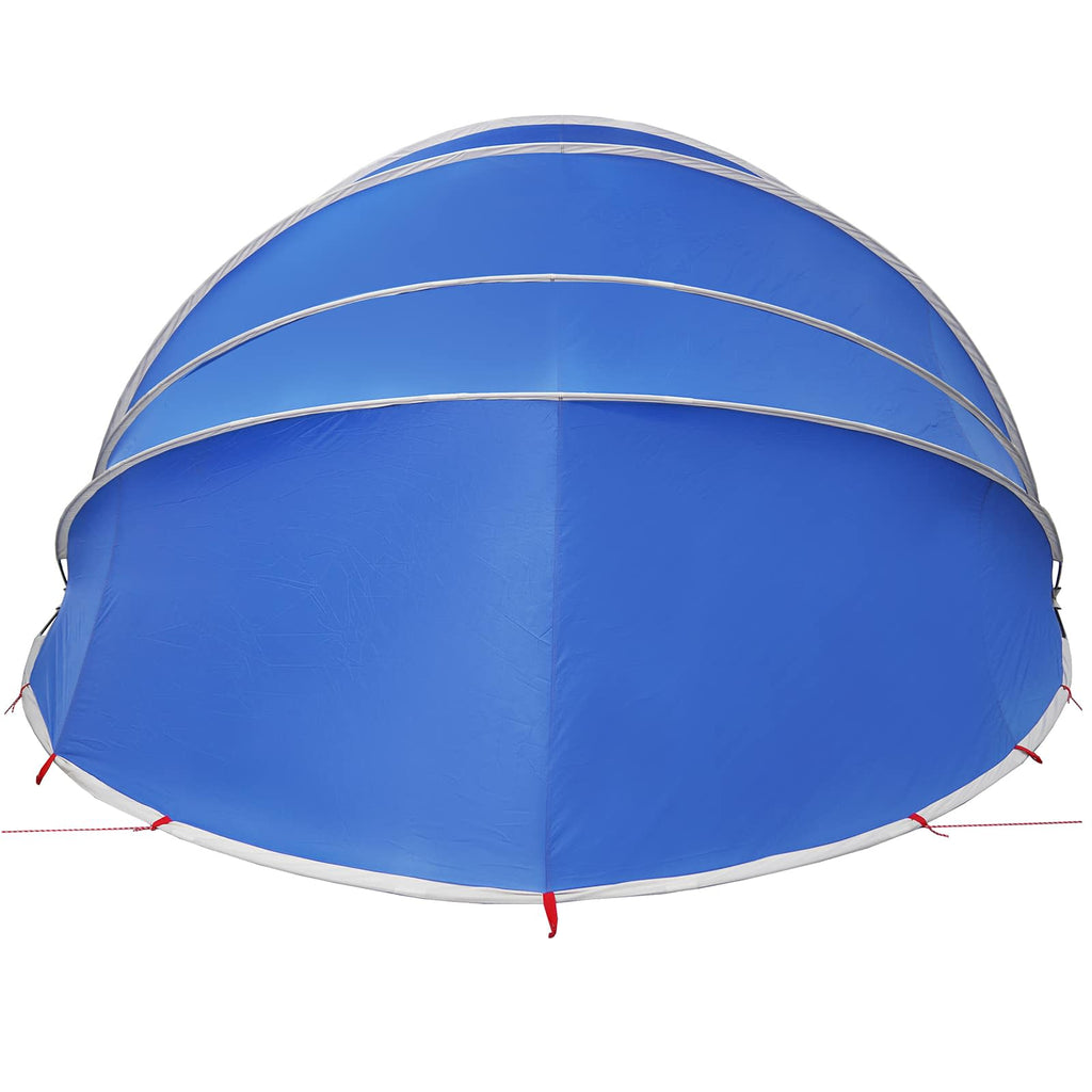 Dome Pieghevole per Piscina 592 x 590 x 275 cm Blu Azzurro