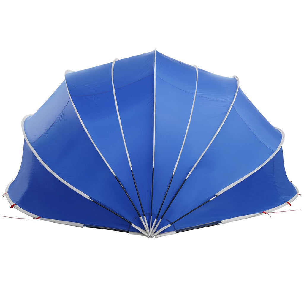 Dome Pieghevole per Piscina 592 x 590 x 275 cm Blu Azzurro