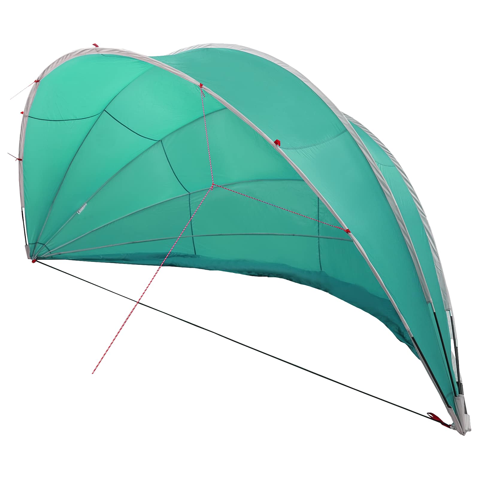 Dome Pieghevole per Piscina 592 x 590 x 275 cm Verde Mare
