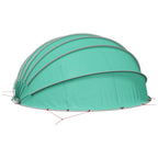 Dome Pieghevole per Piscina 592 x 590 x 275 cm Verde Mare