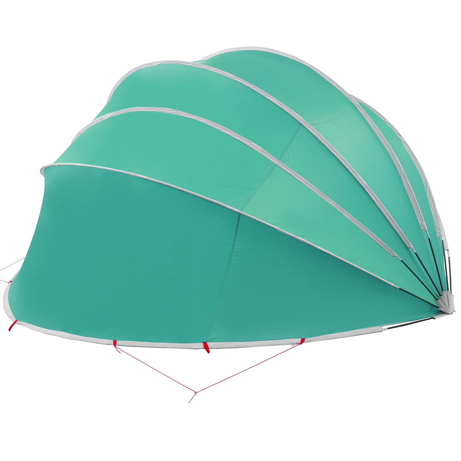 Dome Pieghevole per Piscina 592 x 590 x 275 cm Verde Mare