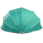 Dome Pieghevole per Piscina 592 x 590 x 275 cm Verde Mare