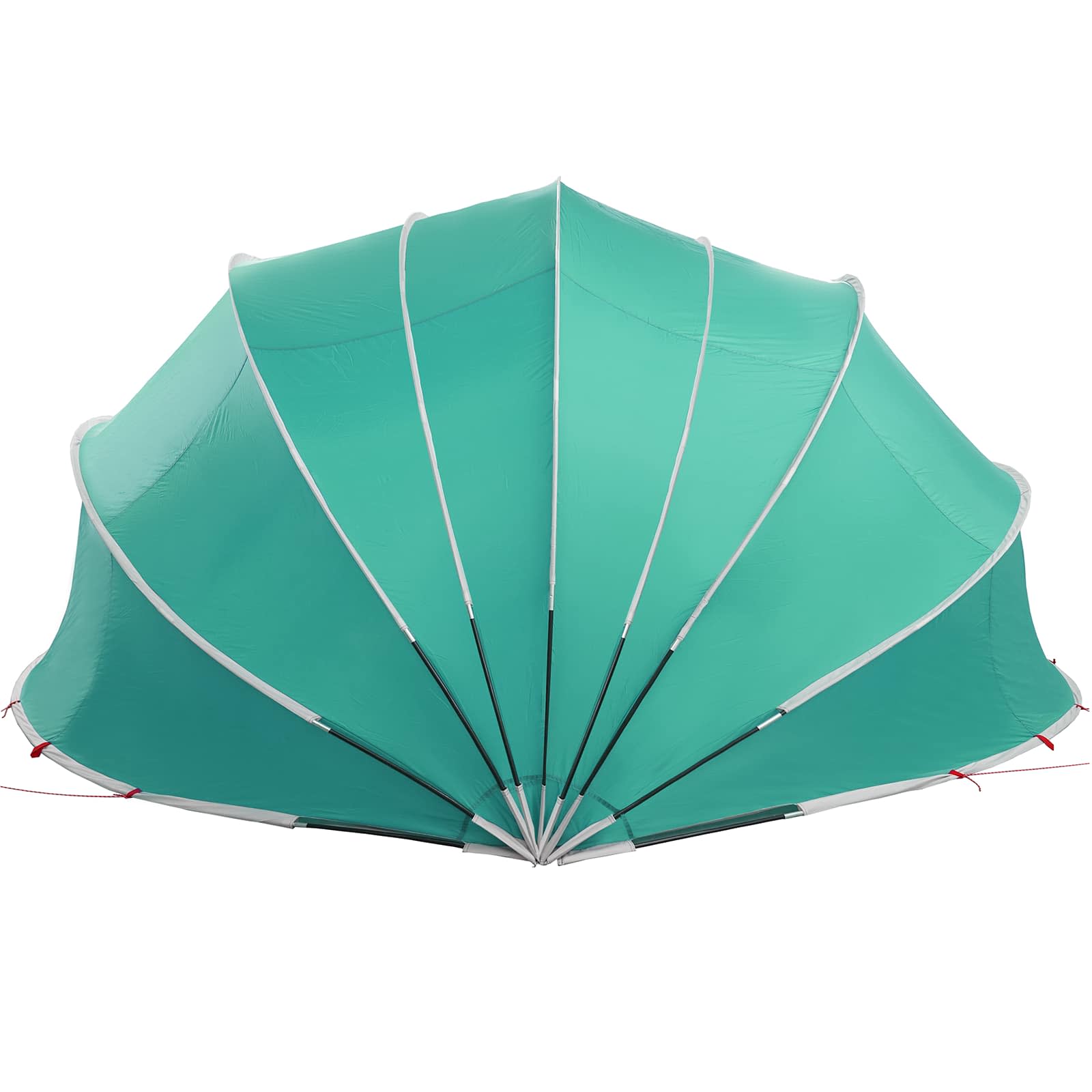 Dome Pieghevole per Piscina 592 x 590 x 275 cm Verde Mare