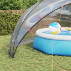 Dome Piscina Trasparente 592 x 590 x 275 cm PVC Pieghevole