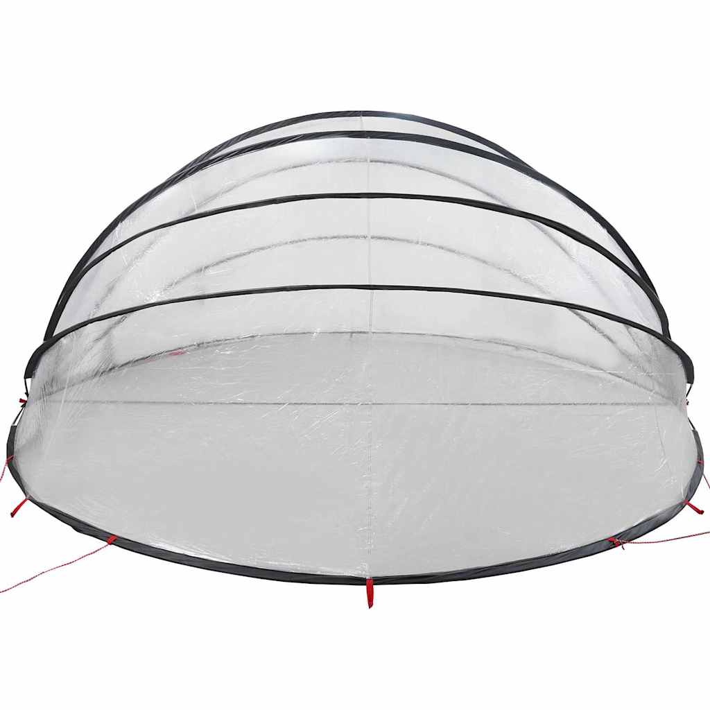 Dome Piscina Trasparente 592 x 590 x 275 cm PVC Pieghevole