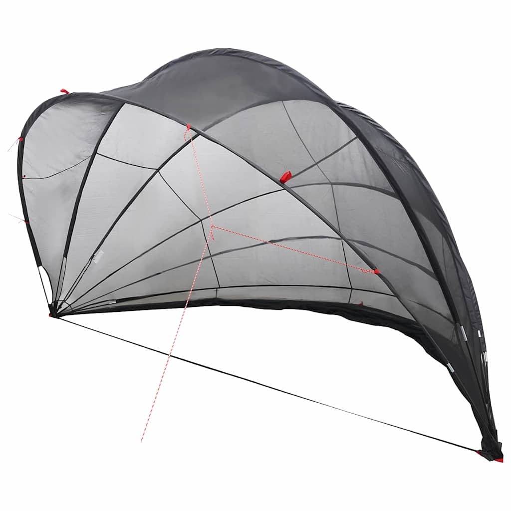 Dome Piscina Nero 592 x 590 x 275 cm Pieghevole