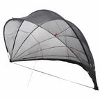 Dome Piscina Nero 592 x 590 x 275 cm Pieghevole